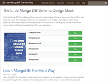 Tablet Screenshot of learnmongodbthehardway.com